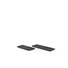 TH968 Dekocandle Wooden rectangular tray acacia black 