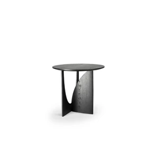 Zijde Oak Geometric Side Table 50536 bijzettafel black zwart massief eik hout modern design Ethnicraft