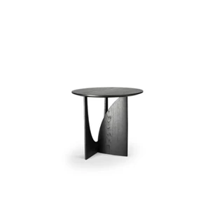 Zijde Oak Geometric Side Table 50536 bijzettafel black zwart massief eik hout modern design Ethnicraft