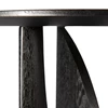 Detail Oak Geometric Side Table 50536 bijzettafel black zwart massief eik hout modern design Ethnicraft