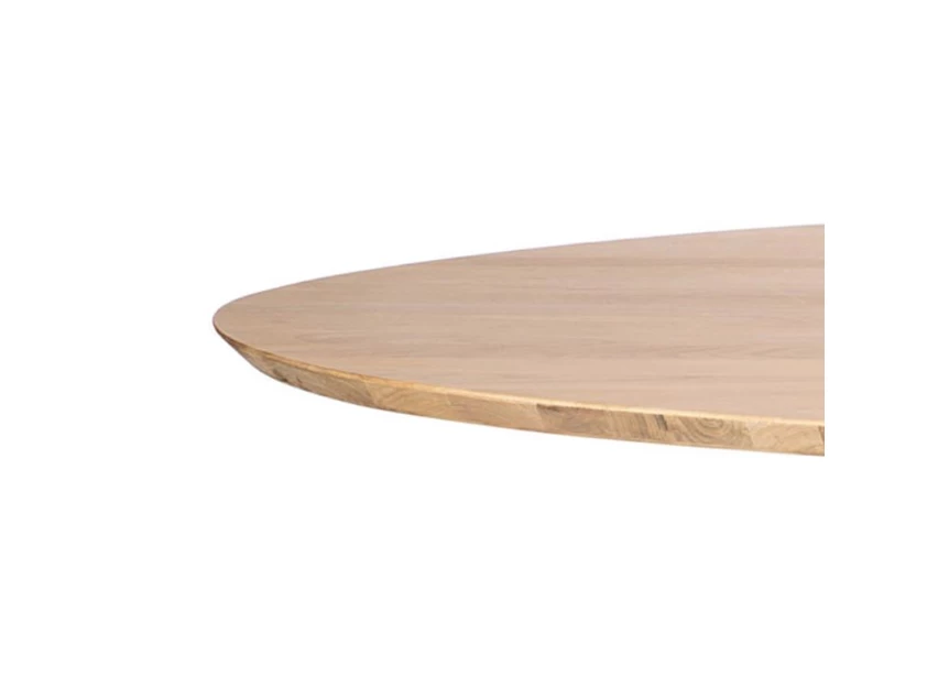 Bovenblad Oak Mikado Coffee Table 50544 salontafel massief eik hout oval ovaal elyps modern design Ethnicraft	