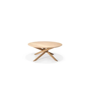 Oak Mikado Coffee Table 50542 salontafel massief eik hout round rond  modern design Ethnicraft	
