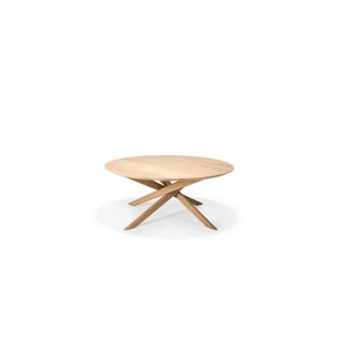 Oak Mikado Coffee Table 50542 salontafel massief eik hout round rond  modern design Ethnicraft	