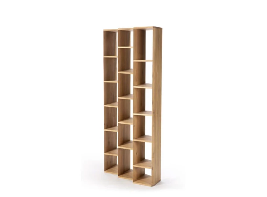 Zijkant Oak Stairs Rack 50762 boekenkast rek massief eik hout modern design Ethnicraft	