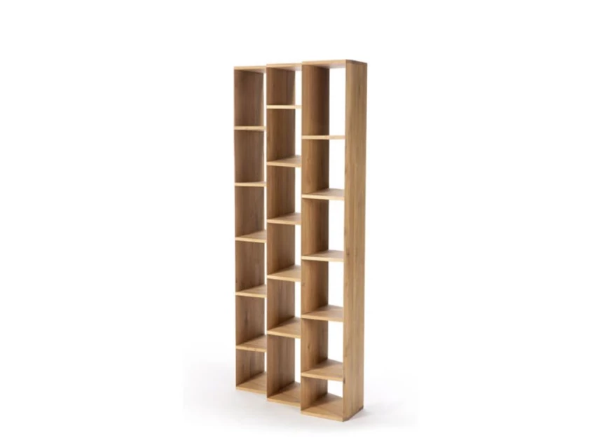 Zijkant Oak Stairs Rack 50762 boekenkast rek massief eik hout modern design Ethnicraft	