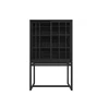 Oak Burung Storage Cupboard 12345 sliding doors schuifdeuren black zwart massief eik hout modern design Ethnicraft	