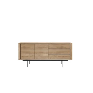 Oak shadow Sideboard dressoir massief eik hout zwart metaal 51387 Ethnicraft modern design