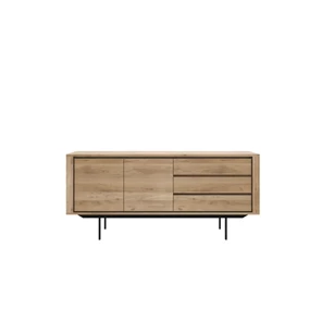 Oak shadow Sideboard dressoir massief eik hout zwart metaal 51387 Ethnicraft modern design