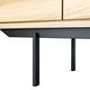 Poot Oak shadow Sideboard dressoir massief eik hout zwart metaal 51387 Ethnicraft modern design