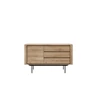 Oak shadow Sideboard dressoir massief eik hout zwart metaal 51388 Ethnicraft modern design	