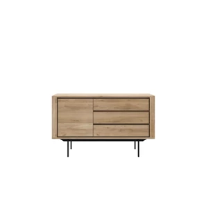 Oak shadow Sideboard dressoir massief eik hout zwart metaal 51388 Ethnicraft modern design	