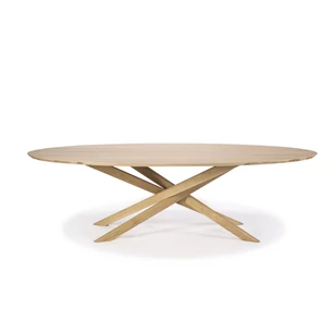 Oak Mikado Dining Table 50178 eettafel tafel oval ovaal elyps massief eik hout modern design Ethnicraft