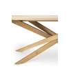 Detail poot Oak Mikado Dining Table 50178 eettafel tafel oval ovaal elyps massief eik hout modern design Ethnicraft