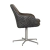 Lucy S4408 chair draaifauteuil richmond bruine stof stoel black leg zwarte sterpoot