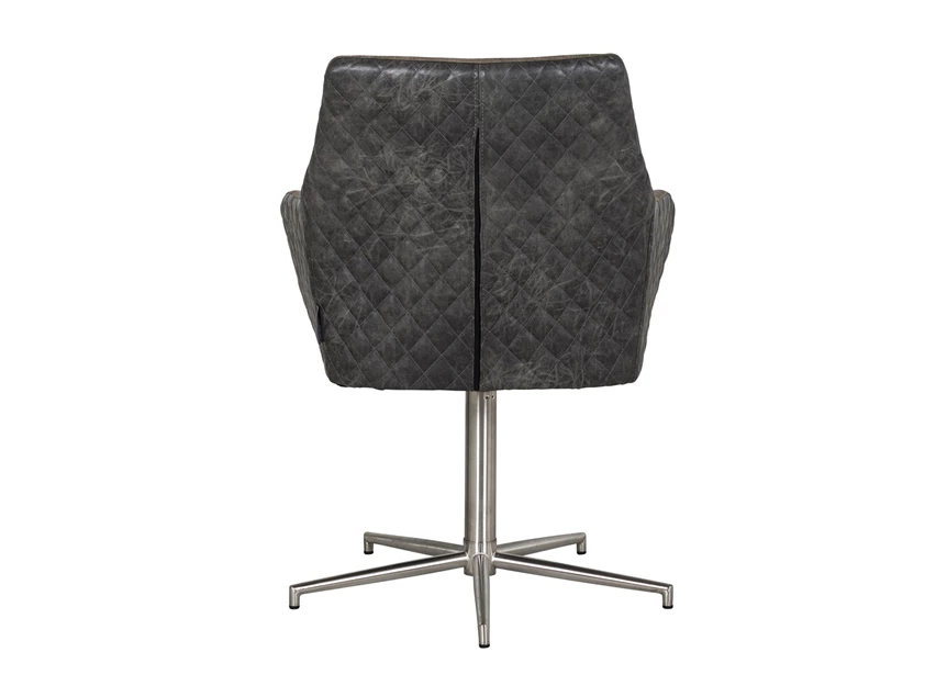 Lucy S4408 stoel black leg zwarte sterpoot chair draaifauteuil richmond bruine stof