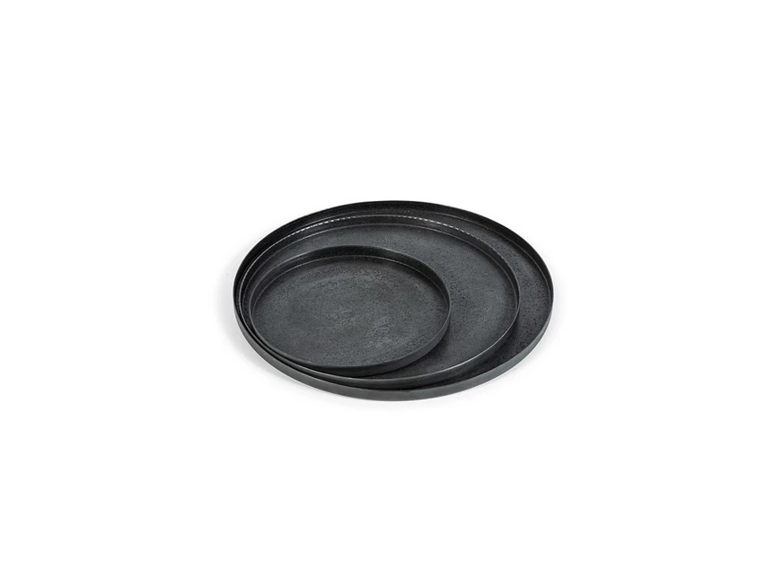 TH1099 sand texture plates zwart Dekocandle