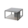 HT1M hoektafel salontafel vierkant kora meubar excalibur eik leisteen