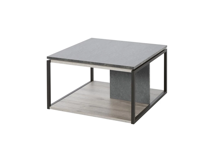HT1M hoektafel salontafel vierkant kora meubar excalibur eik leisteen
