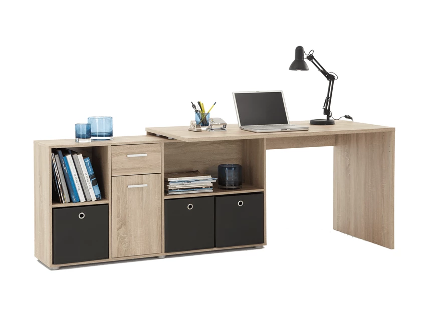 Lex bureau budget kantoor imitatie eik opbergvakken 353-001 modulair fmd möbel