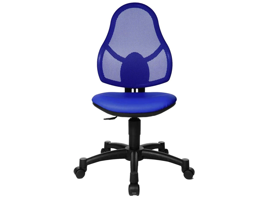 Open Art Junior zwart blauw 71430S18 verstelbaar wielen hoogte  rugleuning mesh topstar bureaustoel