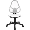 Open Art Junior topstar bureaustoel zwart rugleuning mesh verstelbaar wielen wit 71430S03 hoogte