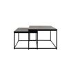 2545-916 lipp nest tables set bijzettafels zwart black ashveen tenzo zijaanzicht