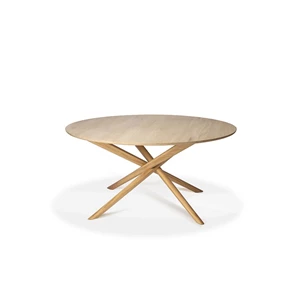 Oak Mikado Dining Table 50545 eettafel tafel round rond massief eik hout modern design Ethnicraft	