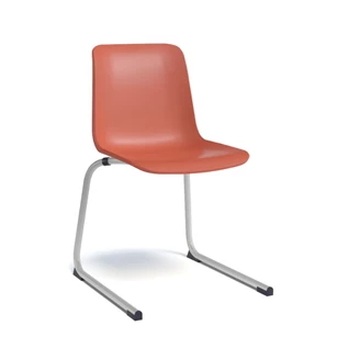 Proza sledepoot keukenstoel kunststof kuipje zitting rug epoxy onderstel perfecta stoel