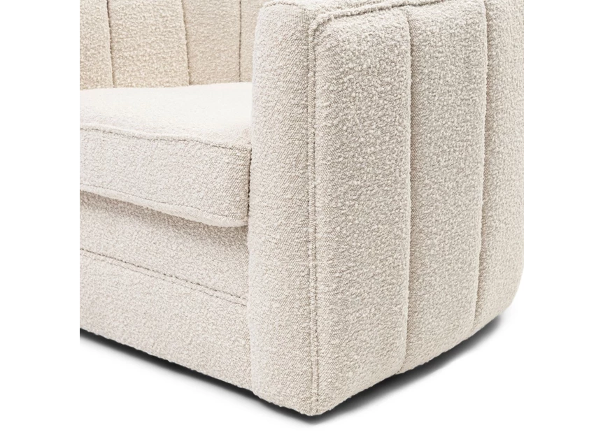 5472001 - St. Lewis swivel armchair in bouclé white sand - voorkant schuin detail.jpg