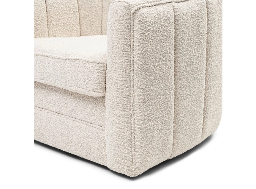 5472001 - St. Lewis swivel armchair in bouclé white sand - voorkant schuin detail.jpg