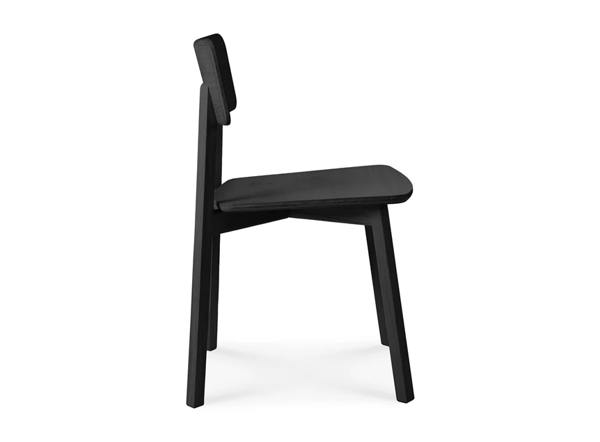 Zijkant Oak Casale Black Dining Chair 50673 Ethnicraft