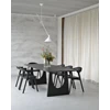 Sfeerfoto Oak Geometric Black Dining Table 55014 Ethnicraft