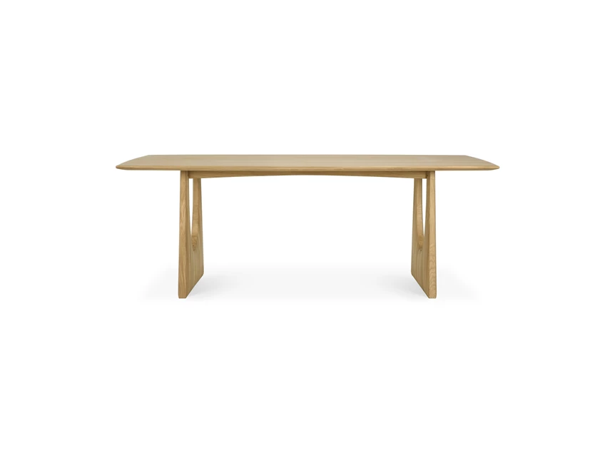 Front Oak Geometric Dining Table 53057 Ethnicraft