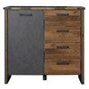 Prima old wood finish hout matera laden cabinet deur commode 1868-866-23 trendteam industrieel