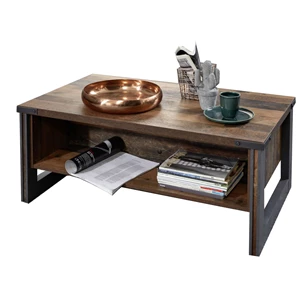 Prima 1868-108-23 trendteam industrieel old wood finish hout matera salontafel coffee table