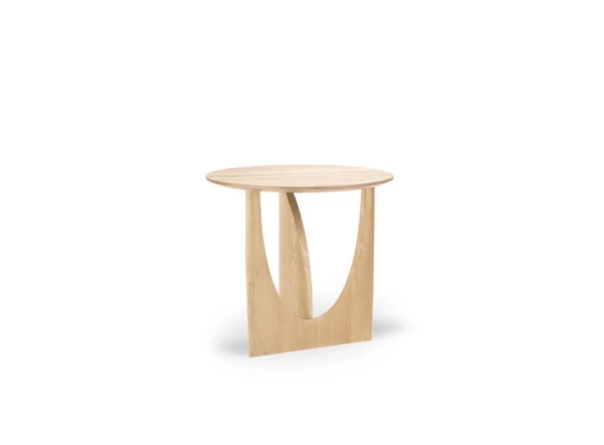 Oak Geometric Side Table 50537 bijzettafel massief eik hout modern design Ethnicraft	