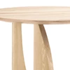Detail Oak Geometric Side Table 50537 bijzettafel massief eik hout modern design Ethnicraft