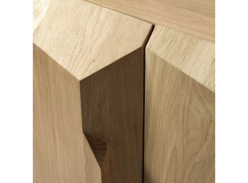 Detail Oak Stairs Sideboard dressoir eik metaal 50764 Ethnicraft modern design	