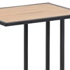 79386 seaford laptoptafel zwart metaal hout detail