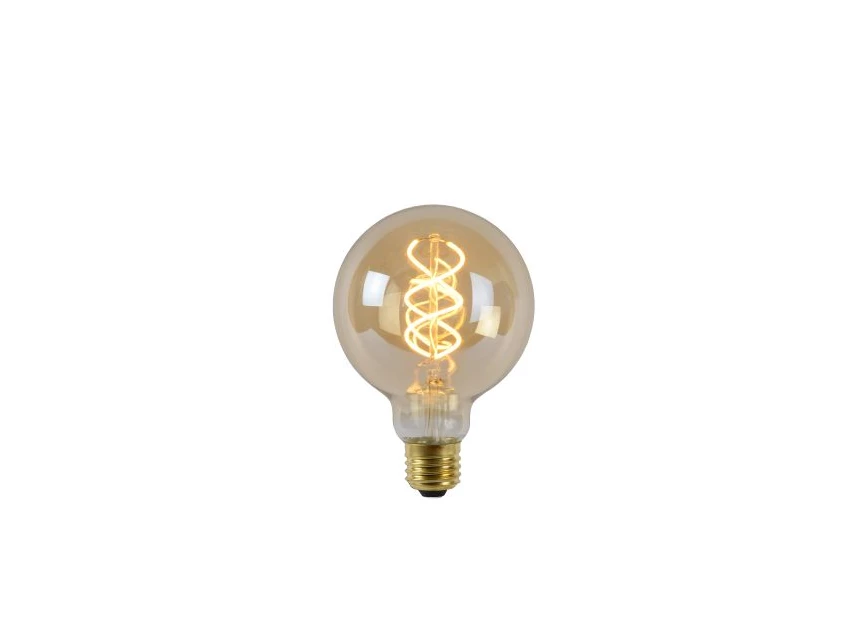 49032-05-62 lucide lichtbron e27 2200K G95 LED bulb brandend