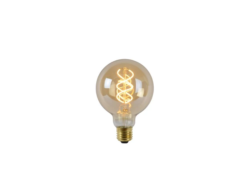 49032-05-62 lucide lichtbron e27 2200K G95 LED bulb brandend