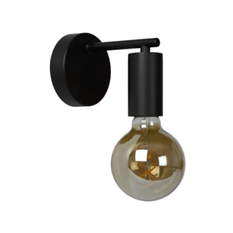 21221-01-30 leanne wandlamp strak modern zwart metaal lucide