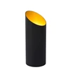 09533-01-30 quirijn tafellamp lucide metaal goud zwart e27 brandend