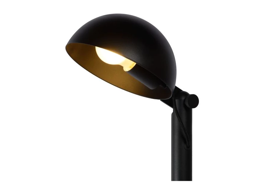20723-01-30 austin vloerlamp stoer klassiek e27 lucide zwart metaal detail kap