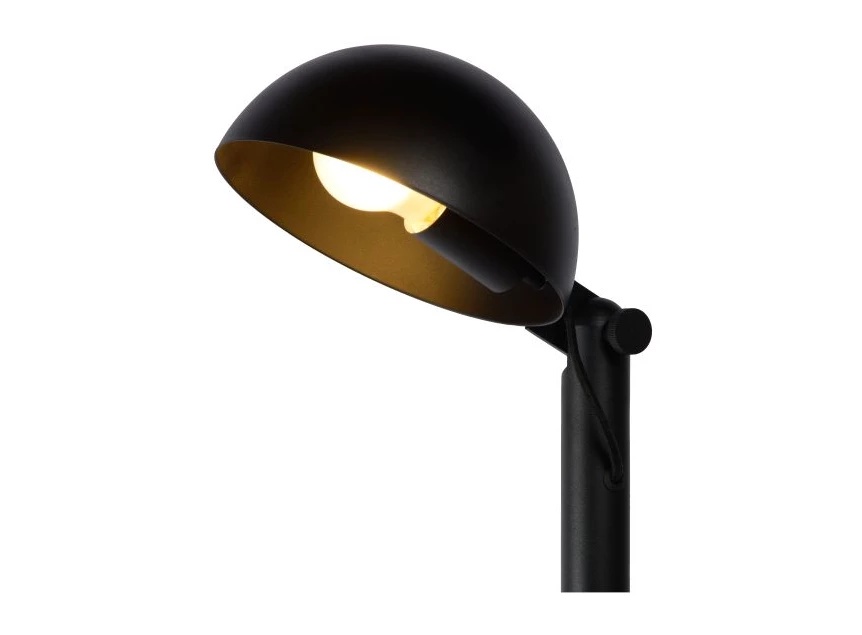 20723-01-30 austin vloerlamp stoer klassiek e27 lucide zwart metaal detail kap