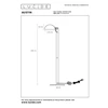20723-01-30 austin vloerlamp stoer klassiek e27 lucide zwart metaal technische tekening