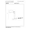 20523-01-30 austin tafellamp zwart metaal tijdloos e27 lucide technische tekening