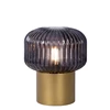 78595-01-02 jany tafellamp goud messing lucide compact glas metaal retro brandend