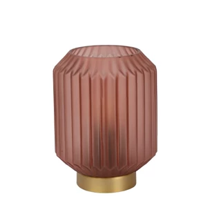 45595-01-66 sueno tafellamp roze E14 lucide mat glas messing voet