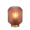 45595-01-66 sueno tafellamp roze E14 lucide mat glas messing voet brandend